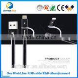 REMAX High Quality 2in1 Double-Sided USB Charger Data Sync Cable For Iphone 6 5S Samsung thumbnail-4