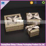 High Quality Factory Manufacter Paper Gift Packaging Box With Window/ribbon thumbnail-2