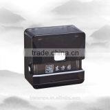 S-3814 Black Self Inking Black Handle. thumbnail-1