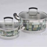 Colorful Stainless Steel Decal Kitchenware Sets for Wholesale thumbnail-4