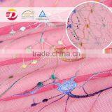 Print Beautiful Pattern Embroidery Sequins Colorful Tulle Lace Fabric thumbnail-5
