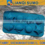 FDA Food Grade Starfish Silicone Mold Fondant Molds Sugar Craft Tools Chocolate Mould For Cakes thumbnail-2