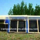 camper trailer tent with double awning