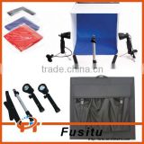 Photo studio light kit,Photo Studio Cube Tent Lighting Kit Softbox Soft box Tripod 4 Backdrops