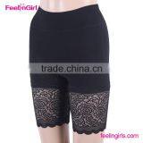 Black Lace High Waist Anti Exposure Women Panties thumbnail-2