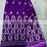 Beautiful Elegant Velvet Lace /high Quality Fashion Pattern Velvet Dress thumbnail-3