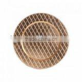 Fashion Gold Plastic Charger Plates