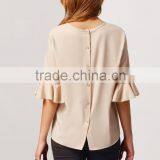 Bulk Buy Clothing 2016 Plain Layering Long Sleeve Loose Fashion Woman Blouse thumbnail-4