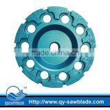 4 inch high frequency brazed diamond grinding wheel T type for granite, marble