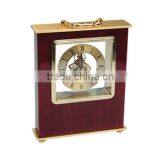 Easy Take Wooden Mechnical Clock With Handle As Desktop Clock thumbnail-1