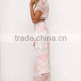 Latest Floral Print Dress Fashion Dress Two Piece of Maxi Dress for Women thumbnail-5