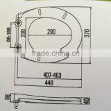 D-type Duroplast Toilet Seat thumbnail-1