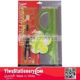 7PCS Math Geometry Set Blister Card Ruler Set Drawing Set