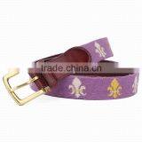 Craft & Handmade Belt Man Golf Leather Belt Needlepoint Belt thumbnail-5