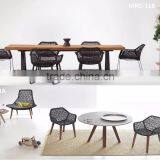 2015 Hot Sale Poly Rattan New Style Dining Set -Wicker Synthetic Rattan Dining Table and Chair -Outdoor Dining Room Furniture thumbnail-1
