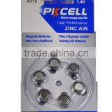 PKCELL A10 A312 A675 A13 Hearing Aid Battery 1.4v Zinc Air Button Cell Battery
