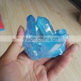 Natural Rock Color Play Bule Crystal Clusters