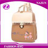 Wholesale Fashion Beauty Lady Leather Bags Backpacks Leather Laptop Backpack thumbnail-3