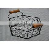 Chrome Double Handle Christmas Wire Egg Basket thumbnail-6
