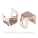 China Factory Custom Made High Precision Connector 90 Degree Copper Clip Terminal