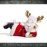 2016 elegant elk lying christmas decoration sale