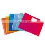 Good Quality FC Size Transparent Color PP Buckle File Pocket
