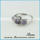Zircon Crystal Love Heart Ring 5.5/6/7/8/9 Size thumbnail-2