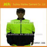 TOP Men's Waterproof and Windproof Safety Yellow Work Wear