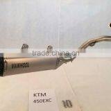 KTM450 EXC Motorcycle Complete Titanium Performance Exhaust System thumbnail-1