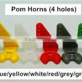 6 Colors RC Parts 5pcs/pack 4 Holes 6 Holes Pom Horns For Foam / KT Aircraft Use Need to Pack With Screws M2 X20 thumbnail-1
