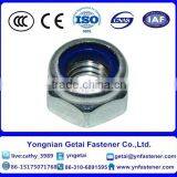 Blue White Zinc Plated DIN985 Nylon Lock Insert Nuts thumbnail-1