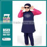 Wholesale Simple Style One Piece Cute Children Muslim Swimwear thumbnail-1