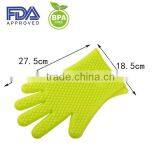 Silicone Baking Glove Kitchen Glove ,5 Fingers BBQ Silicone Rubber Baking Glove thumbnail-4