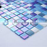 SMH20 Blue Mix Square Mosaic Pattern Glass Mosaic Swimming Pool Bottom Tiles thumbnail-5