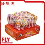 Bag Wrapped Fruit Flavour Sweets Flat Swirl Rainbow Lollipop Candy thumbnail-3