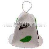 Sauna Hat High Density Wool, Unisex Felt Cap, Steam, Banya Bathroom, Mitten