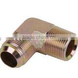 90 Degree Elbow JIC Male Thread 74 Degree Cone / NPT Male Thread Hydraulic Tube Fitting 1JN9