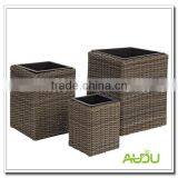 Audu Wicker Planter/Resin Wicker Planter/Wicker Indoor Planter thumbnail-1