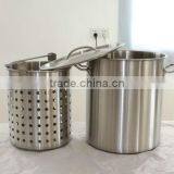 200L Industrial Stainless Steel Stock Pot With Steamer thumbnail-1