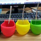 Silicone Yerba Mate Cup,Silicone Yerba Mate Gourd With Bombilla thumbnail-1