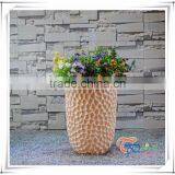 Hand Carved Furniture Orange Floor Vase Flower Pot thumbnail-3