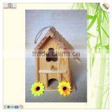 Fancy String Hanging Door Flower Cut Wood Birdhouses thumbnail-1
