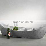 Galvanized Party Boat Beer Tub | Galvanized Beverage Tub thumbnail-1