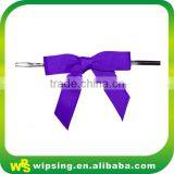 Decorative Yellow Satin Bow With Twist thumbnail-3