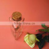 Novely Triangle Shape Glass Storage Bottle With Cork thumbnail-2