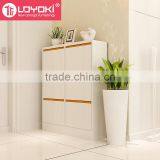 Wooden Shoe Storage Cabinet Design MDF Cabinet With 3 Drawer Fashion Morden Home Furniture for Living Room Shoe Storage thumbnail-3