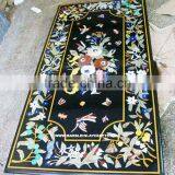 Designer Marble Stone Inlaid Dining Table Top Antique thumbnail-1