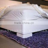 White Bedroom Furniture / Wood Double Bed / Latest Double Bed Designs B57 thumbnail-5