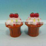 2012 NEWEST PINK CERAMIC SALT AND PEPPER SHAKER thumbnail-1