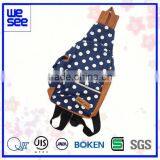 High Quality Backpack in Blue With White Dot thumbnail-1